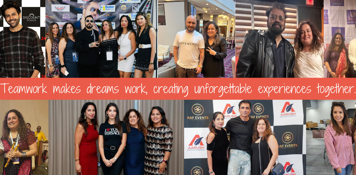 team works dream works. Meeting kartik aryan, bpraak, padma shri hari haran , garba celebrities and sonu sood